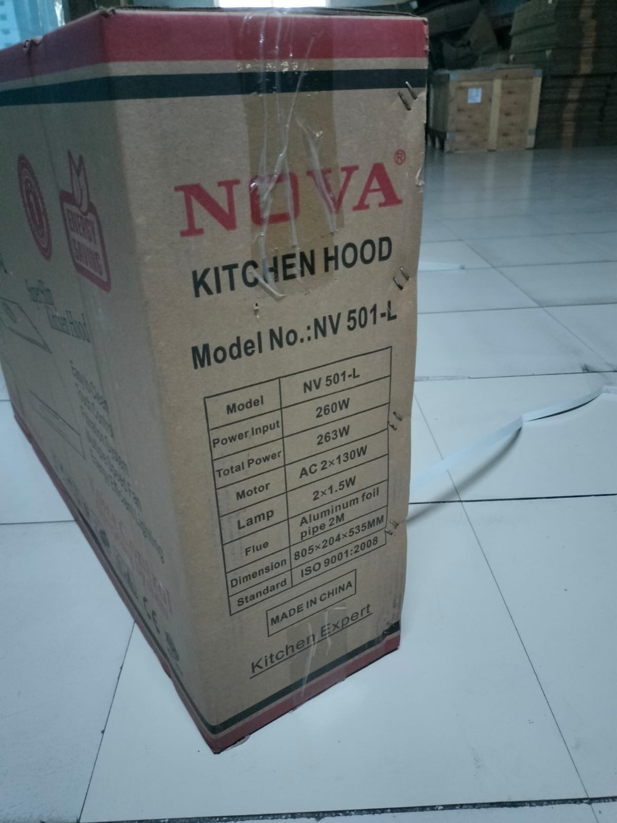 NOVA Kitchen Hood NV-501-L | Double Motor | Slim Design | Voice Control
